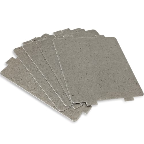 5-Piece Universal Mica Sheet Microwave Oven Repair Parts for Kitchen, Home, Office, and Restaurant Use (4" x 4.7")