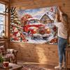 Winter Wonderland Background for Photos 70" x 45" Christmas Photography Backdrop Snow Scene Merry Decoration Party Background Holiday New