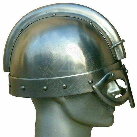 Medieval Early Scandinavian Steel Helmet 18 Gauge Gjermundbu Costume