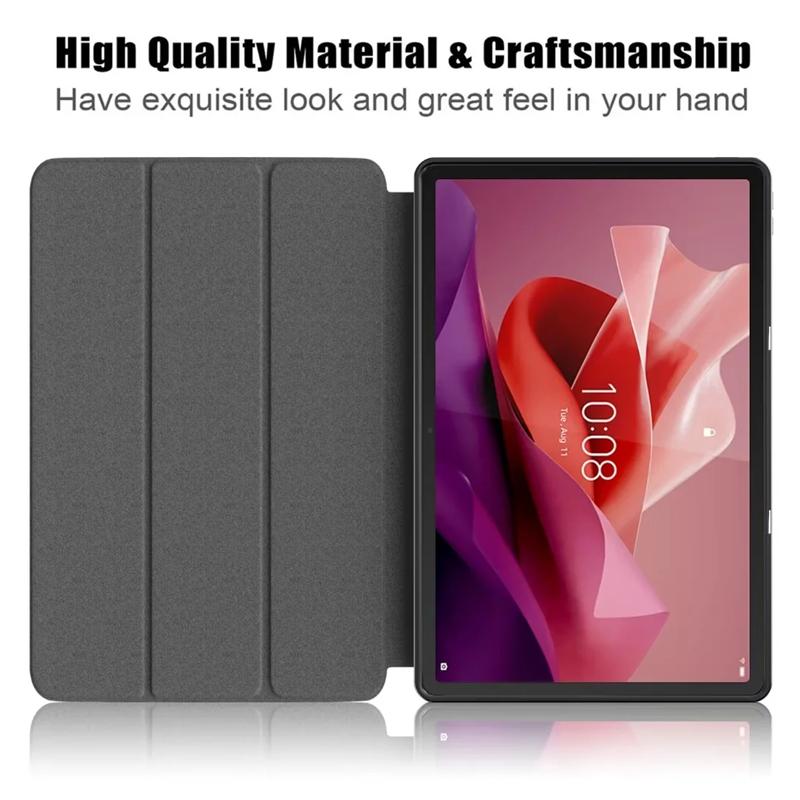 Case for Lenovo Tab P12 12.7 Lightweight Tri-Folding Stand Leather Tablet Cover for Xiaoxin Pad Pro 12.7 P11 P11Pro P12 2023