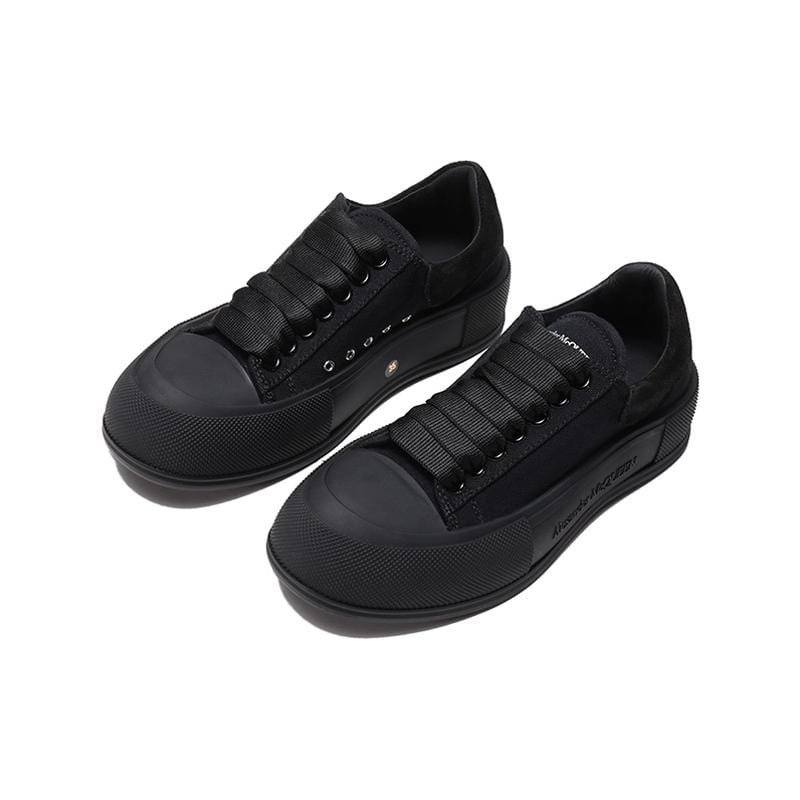 Alexander McQueen Deck Skate Plimsoll Shoes 'Black' Women's 697120W4MV71000