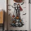 Halloween Ghost Bride Groom With Pumpkin Skeleton Wall Stickers For Home Decor