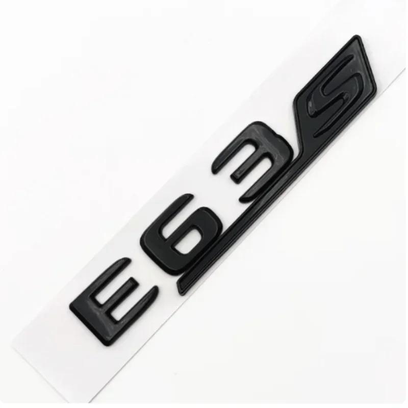 3D ABS Chrome Black E63 S Logo E63S Emblem Letters Sticker Car Trunk Badge For Mercedes Benz E63S AMG W212 W213 Accessories