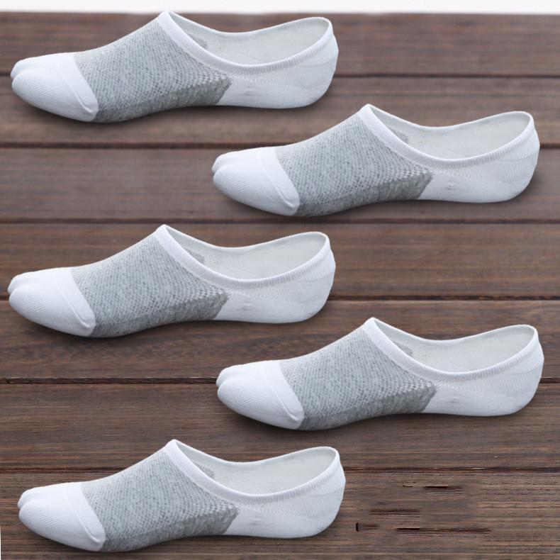5 pairs of men's summer shallow mouth youth short socks invisible student low cut thin style