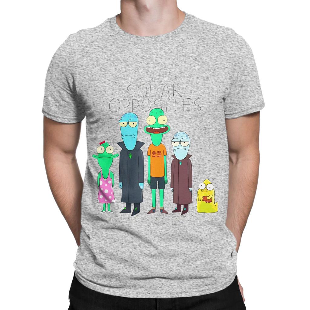 Solar Opposites Family Portrait Funny Graphic 100 Cotton TShirt Solar Opposites Season 3 Tees Tops For Unisex