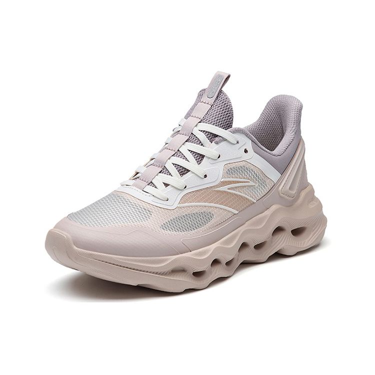 Anta Energy Ring Lightweight Comfortable Training Shoes Women Sneakers White Gray 122227725-2