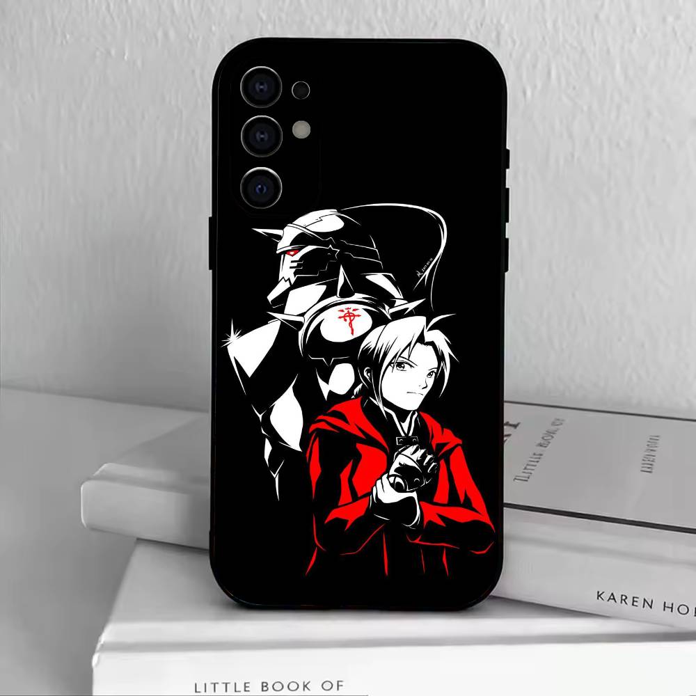 FA-E-Edward Elric Phone Case For Samsung S25,S24,S21,S22,S23,S30,Ultra,S20,Plus,Fe,Soft Silicone Black Cover