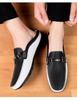Men's British Style Breathable Casual Half Slippers - Large Sizes 45-47