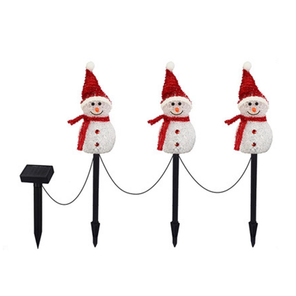 Energetically Efficient LED Solar Christmas Decorations with Snowmen