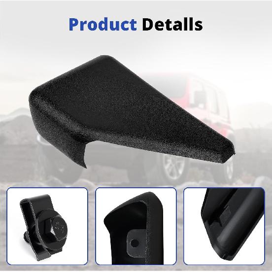 FL3Z16A455BA Trittbrett-Endkappe Hinten Links und Rechts Passend für Ford F-Serie 150 2015-2020, Super Duty 2017 Ford F-250, F-450, F-550 Ersetzt