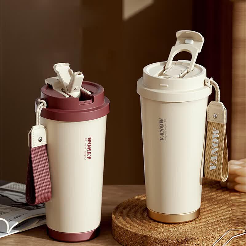 Vanow 316 Stainless Steel Insulated Dual-Drink Travel Coffee Mug