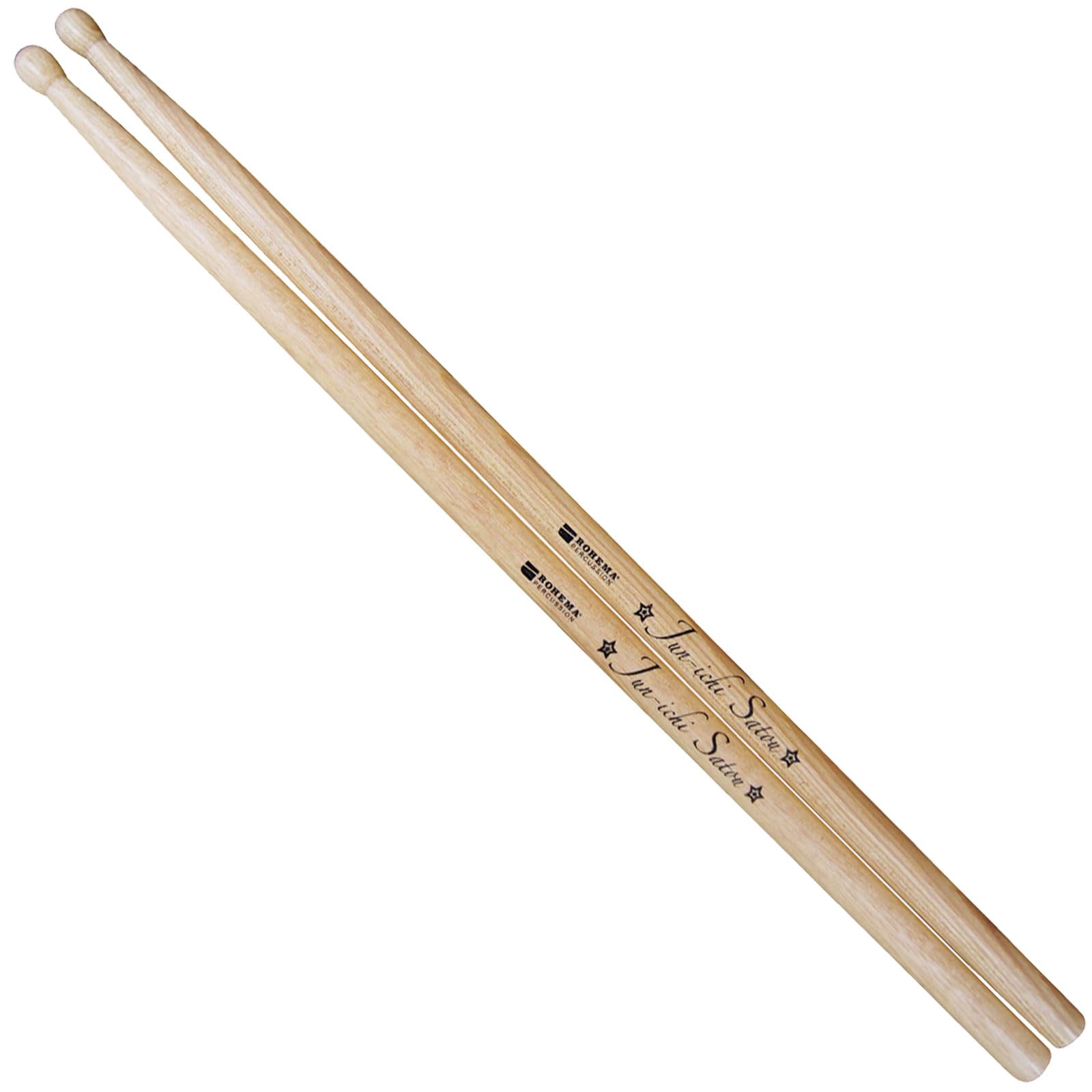 

ROHEMA Jun-ichi Signature Drumsticks, American Hickory, 413mm x 14mm Diameter, 201392