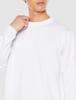 Champion Long Sleeve Crew Neck Warm Graphic Logo Print Size S Men's T-Shirt, White, (C3-WV408)