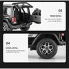1/22 Model Jeep Wrangler Diecast Toy Car Model, Scale Metal Alloy Vehicle for Kids Boys Girls Adults, Doors Open,Gifts Gray111