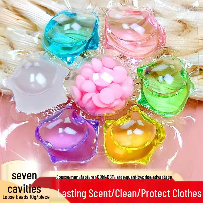 All-in-One Seven-Chamber Laundry Pods: Deep Clean, Scent Boost, Stain Removal, and Softening