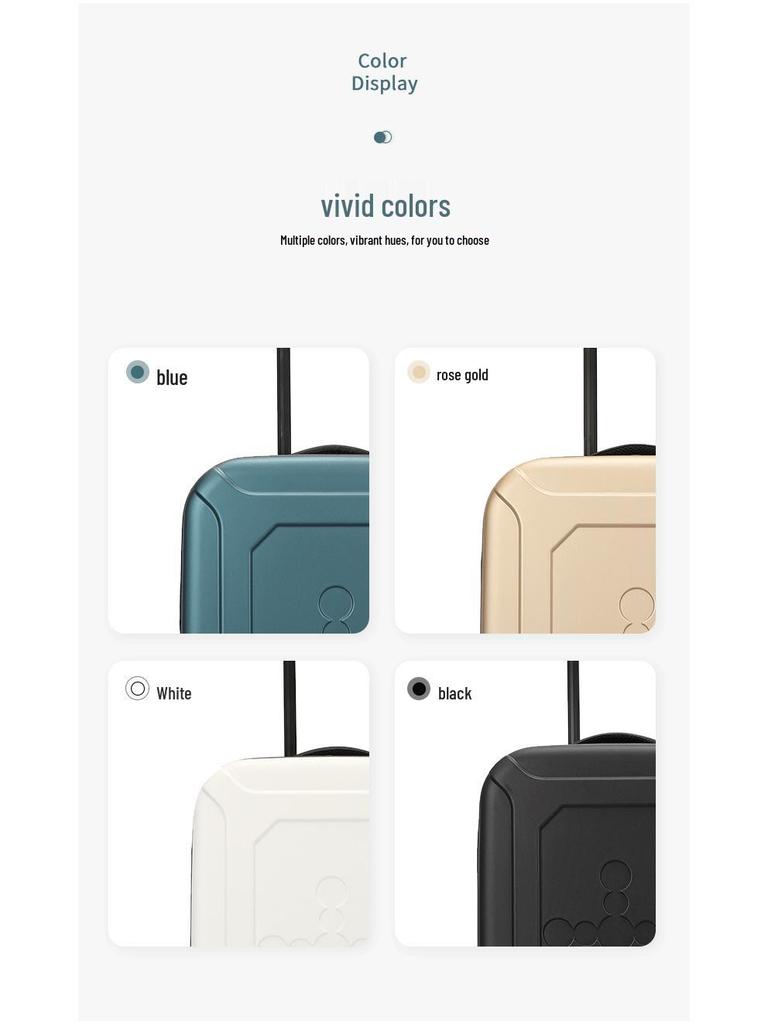 Lightweight Foldable Suitcase with Universal Wheels for Business Travel