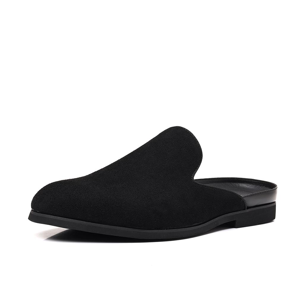 Fashion New Arrival Men's Muller Shoes Business Driving Flats Stylish Style Male Casual Shoes Outdoor Lazy Loafers Leather Slip On Flats