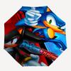 Custom Name Sonic Theme Automatic Umbrella, Lightweight & Portable, 8 Rib, Perfect for Outdoor Travel, Birthdays, Christmas, Gifts.