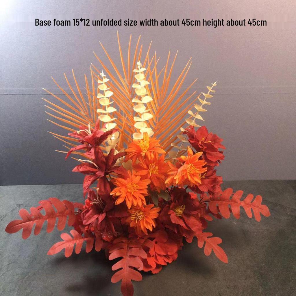 Großes Seidenblumen Hochzeitsgang & T-Bühnen Dekorationsset