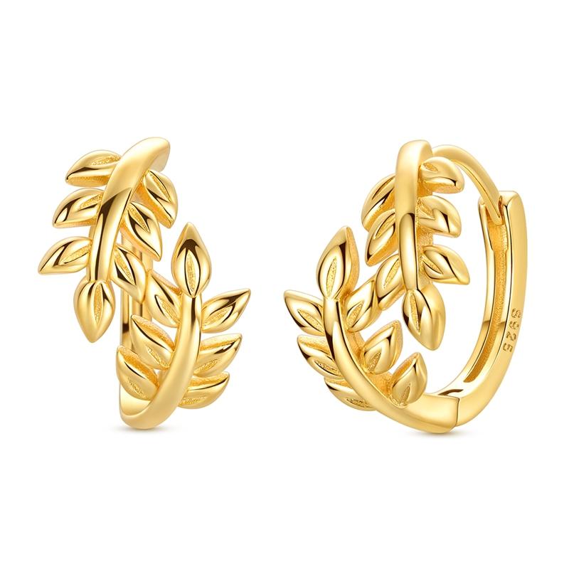 925 Silver Earrings Shining Zircon Cherry Rainbow Flower Mushroom Iris Flower Hoop Earring for Women Party Jewelry Gift