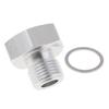 Aluminum Oil Fuel Pressure Gauge Sensor Adapter Engine Oil Synonym Collector for LS Engine Oil Pan Replacement