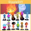 6-9cm Crazy Element City Figuren Mit Sockel Packung mit 8 Stück Verschiedene PVC Spielzeuge Für Kinder 4-6)