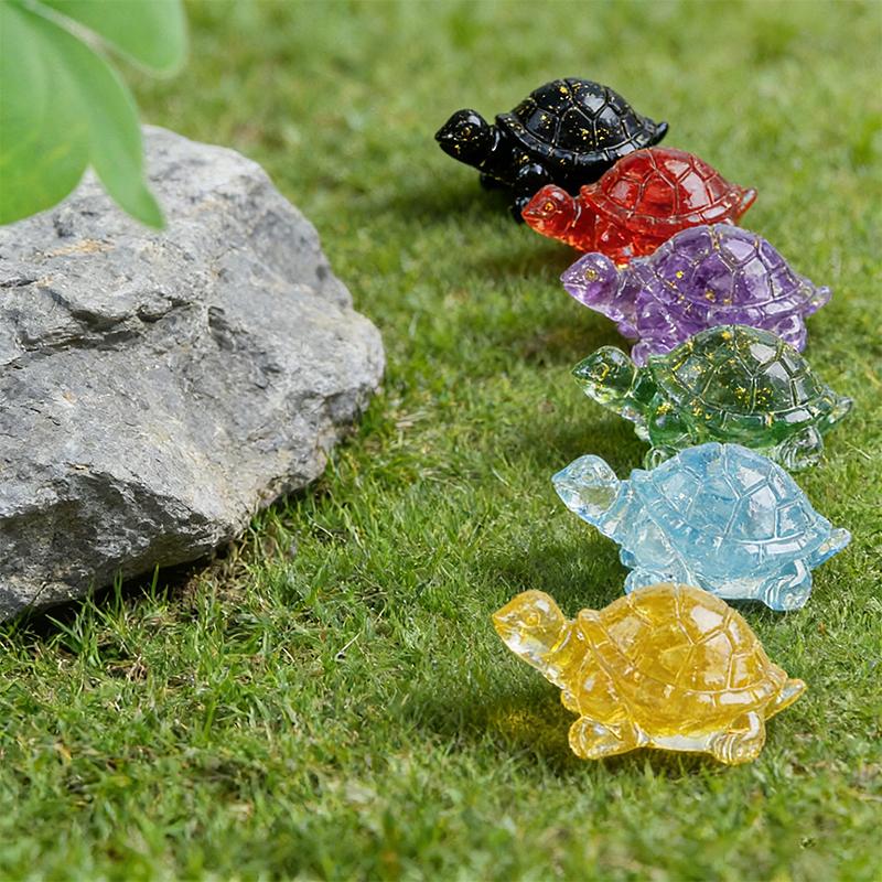 1PC Simulated Turtles Table Ornaments Mini Party Decorations Collectible Figurines Craft Colorful Home Multiple Options Available