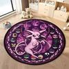 1PC Cute PokemonEevee Charizard Print Round Rug Living Room Bedroom Decor Indoor Floor Mat Decor Carpet for Teens  Adult Gifts