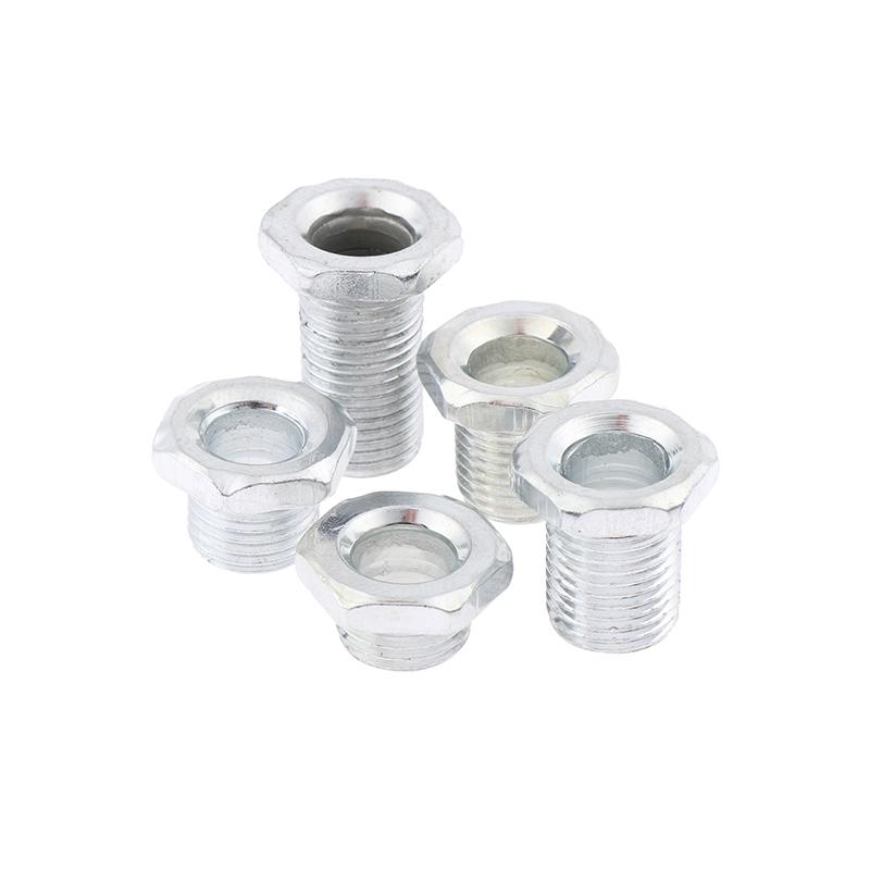 M10 Threaded Tube With Nut For Lamps Hollow Screw Metal Pipe Teeth Whitening Theead Repair Lighting Base Connecting Accessories