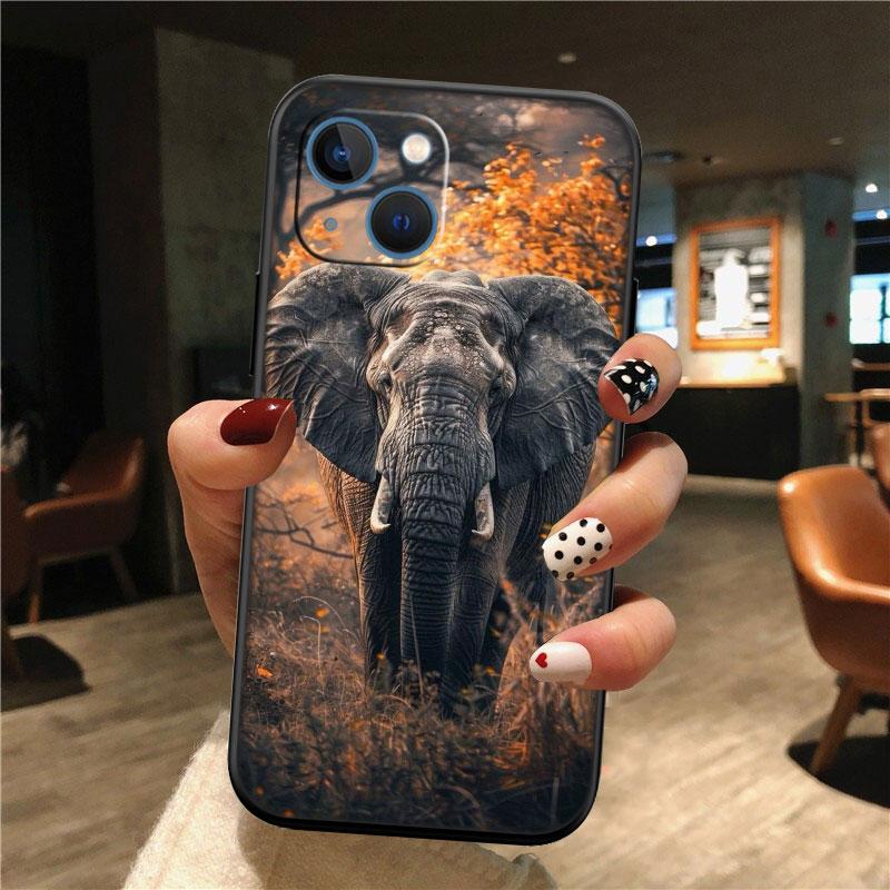 IK4 Animal Elephant Phone Case for Samsung Galaxy A11 A12 A13 A15 A52S A53 A55 A56 A70 A71 A72 A73 F06 F16 F56 S10 Plus S10e