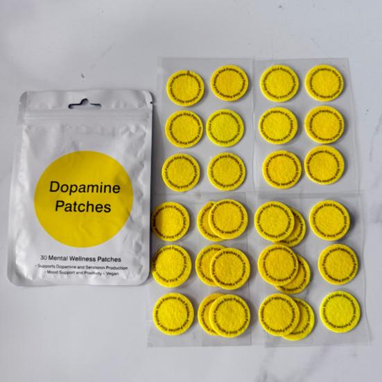 30Pcs/Pack Dopamine Patches Daily Mental Wellness Vegan Mood Motivation Support Patches Natural Wormwood GLP-1 Weight Management Fat Patches