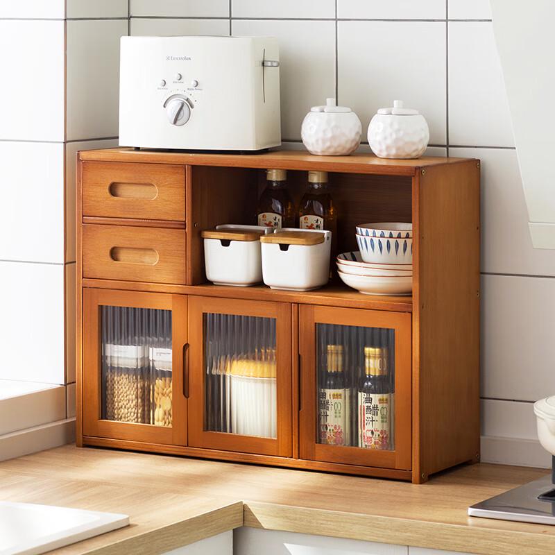 Bamboo Kitchen Countertop Storage Cabinet