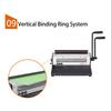 Binding Machine 3:1 Pitch Spiral Binder 34 Holes 2 Coil Punching Machine for A4 A5 Letter Size Square Holes