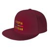 Fashion Atropia Veteran Flat Brim Sun Hat  WearResistant And Durable Sun Visor Hat