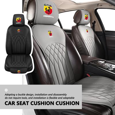 Car Seat Covers All Seasons PU Vehicle Cushion Non-Slip Protector For Abarth FIAT 500 FR Stilo Doblo Tipo Lancia Musa Grande