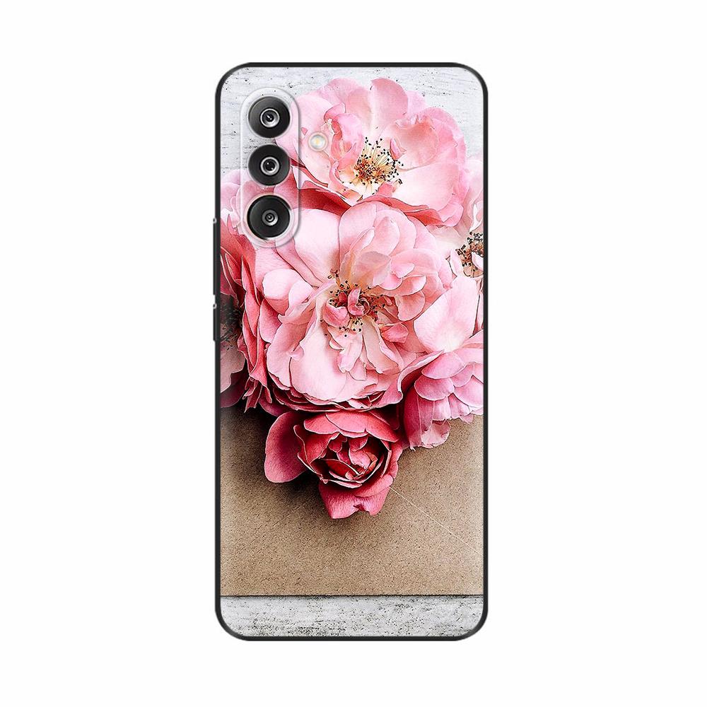 For Samsung M36 5G Case M366B Cute Flowers Cat Painted Shockproof Silicone Back Cover For Samsung Galaxy M36 M35 M34 Phone Cases
