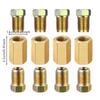 12 Pieces Brake Line Fittings Wide Compatibility Connector Low Non-Ferrous
