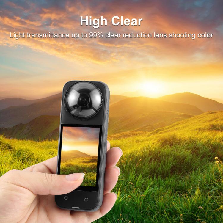 PULUZ Rotatable PC Protective Lens for Insta360 X4 Camera