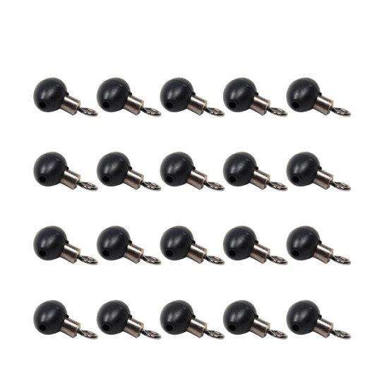 10/20/30/40Pcs Fishing Tackle Zip Slider Beads Swivels Pulley Clip Line Rigs