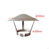 Chimney Pipe Cap Replacement Rain Cover Stainless Steel Roof for Fireplace Air Vent Exhaust
