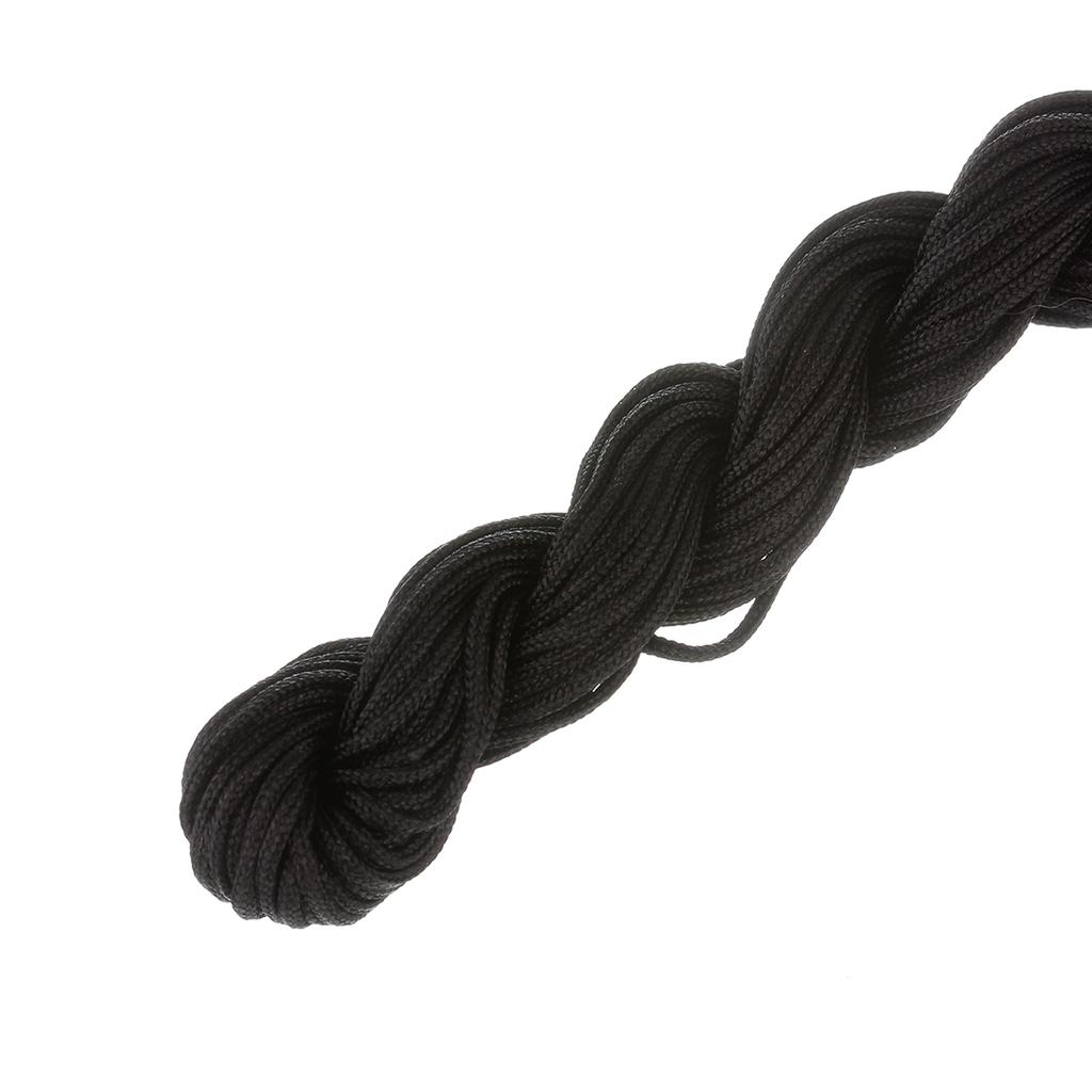 1/1.5mm Multicolor Nylon Cord Chinese Knot Thread Braided String for Jewelry Making Bracelet Tassels Beading Thread Supplies