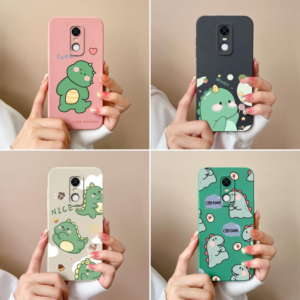 Hülle für Redmi Note 8 7 7S 9 9S 9T 10 10S 10T 5 K80 Pro Max Plus Freche Dinosaurier-Muster Weiches Silikon Premium Schutzhülle für Redmi Capa