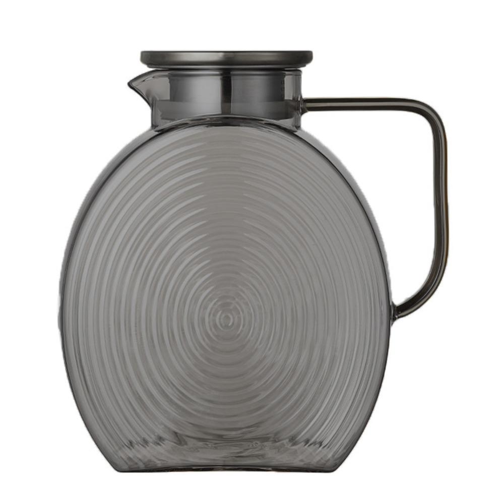 Nordic Style Refrigerator Snail Glass Pitcher 2.5L Heat Resistant Cold Water Kettle Large Capacity Water Container Hotel 2500ml серый