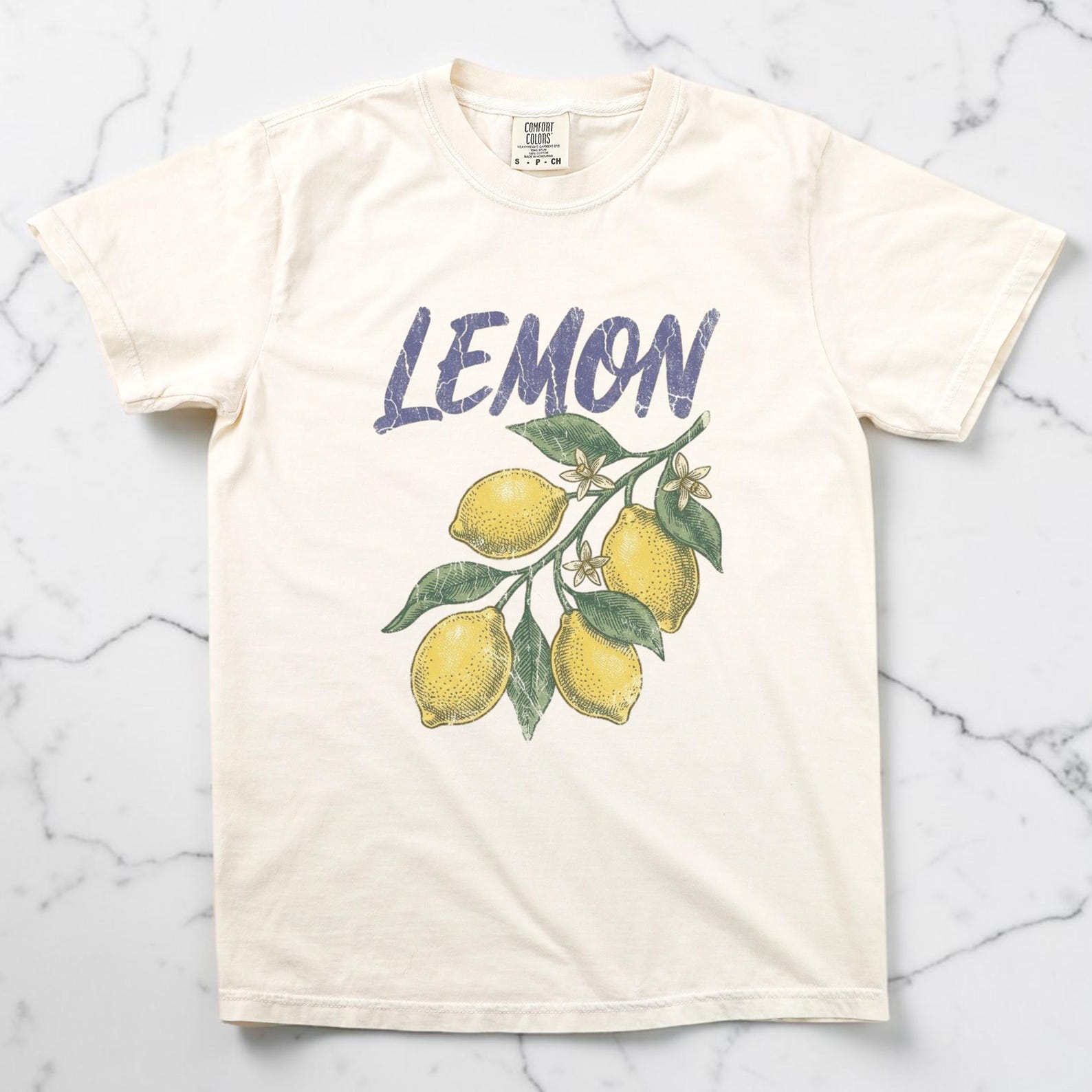 Lemon Shirt, Italian Citrus Graphic Tee, Comfort Colors Unisex T shirt, Limoncello Lover, Botanical Fruit Tee, Amalfi Coast, Summer Gift 4XL