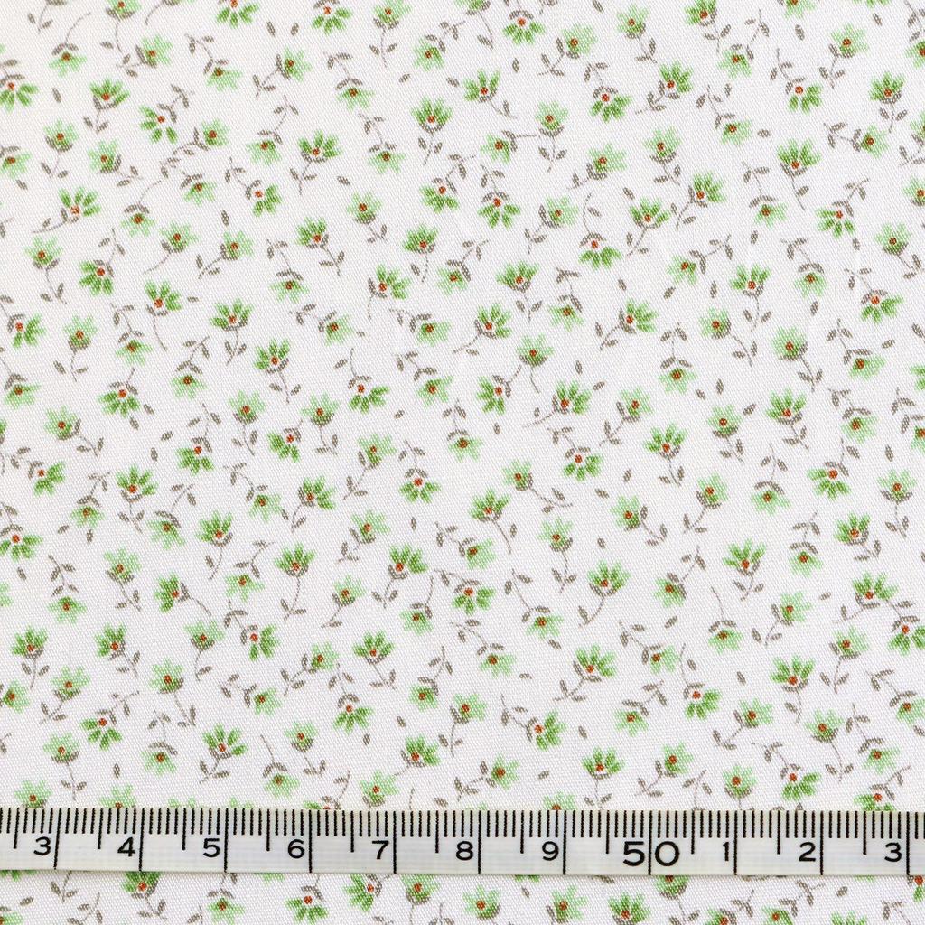 Sojitz Fashion Floral Print Broadcloth 112cm Wide X 2m Craft and Handmade Supplies Fabric, Cut, Green, B6100Z-3-1-2M,