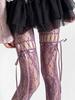Lace Silk Premium Gray Sexy American Hollow Mesh Socks Ab Pantyhose Women'S Spring And Autumn Thin Black Silk Thin Style