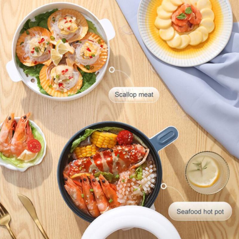 Mini Electric Cooker Home 1.7L Baby Food Cooking Pot Multi Functional Portable Non Stick Pot Intelligent Kitchen Rice Cooker