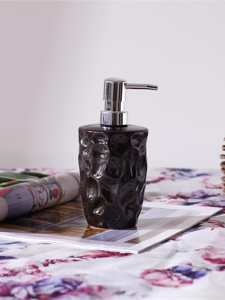 380ML soap dispenser ceramic hand sanitizer lotion sub bottled bath gel shampoo sand bottom press sub bottled  cup dispenser