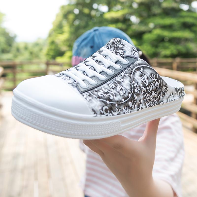 Fashion Women Outdoor Casual Shoes Summer Fashion Breathable Round Toe Comfortable Flats Slippers Shoe Feminino Non Slip Zapatillas Muje