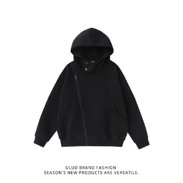 Men's Hooded Sweatshirt Heavy Loose Fit Men's Jacket Spring Autumn 2025 New American Style Top Men L